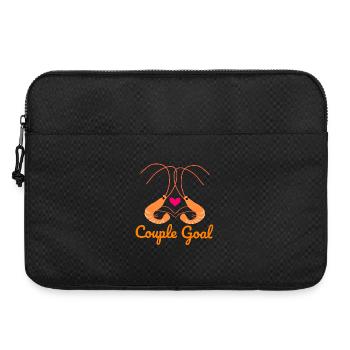 Couple Goal Shrimp Romantic Love Valentine's Day - Laptop bag 15" - black - Front