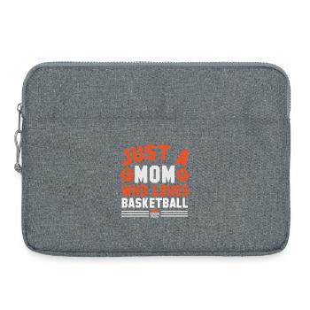 Basketball Mom - Nur eine Mutter, die Basketball liebt - Laptoptasche 15" - Grau meliert - Vorne