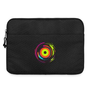 Disque vinyle Retrowave - Sacoche pour ordinateur portable 15 pouces - noir - Devant