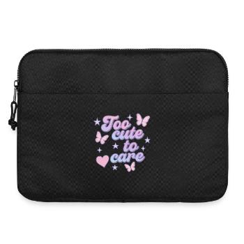 too cute to care - Laptoptasche 15" - Schwarz - Vorne
