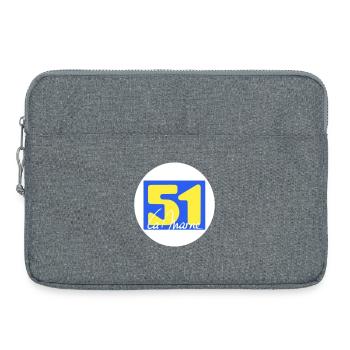 Logo emblématique de La Marne en couleurs vives - Sacoche pour ordinateur portable 15 pouces - gris chiné - Devant