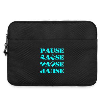Pause et message d’échappement dans le style artistique - Sacoche pour ordinateur portable 15 pouces - noir - Devant