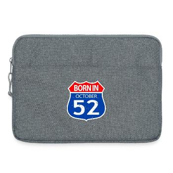 Geboren_im_Oktober_52 - Laptoptasche 15" - Grau meliert - Vorne