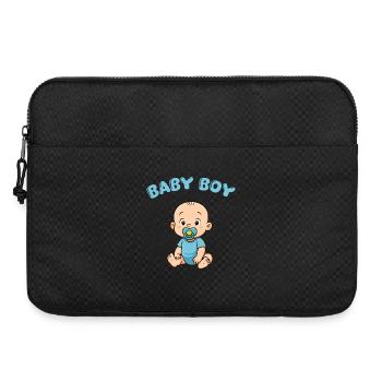 Imprimé Bébé Garçon Mignon - Sacoche pour ordinateur portable 15 pouces - noir - Devant