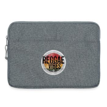 Reggae Vibes Circle - Laptop bag 15" - heather grey - Front