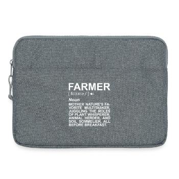 Bauer Begriffserklärung - Laptoptasche 15" - Grau meliert - Vorne