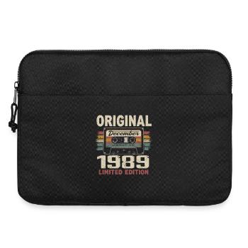 Dezember 1989 Geburtstagsgeschenk - Laptoptasche 15" - Schwarz - Vorne