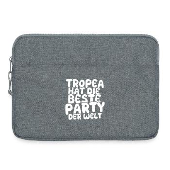 Tropea as a holiday destination - Laptop bag 15" - heather grey - Front