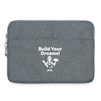 Construisez vos rêves Travailleurs de la construction - Sacoche pour ordinateur portable 15 pouces - gris chiné - Devant