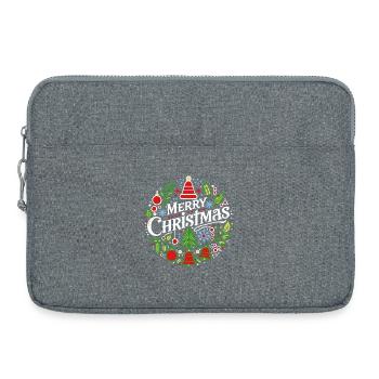 Frohe Weihnachten 3 - Laptoptasche 15" - Grau meliert - Vorne