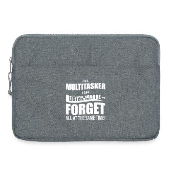 I´m a multitasker I can listen, ignore and forget  - Laptoptasche 15" - Grau meliert - Vorne