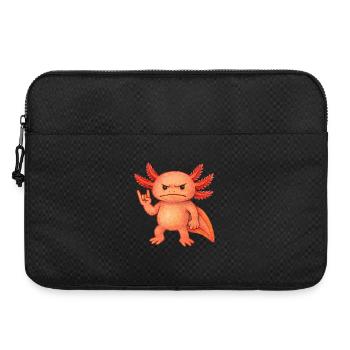 Crimson Ember Axolotl  - Laptop bag 15" - black - Front