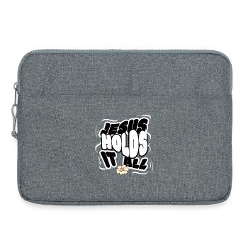 Jesus Holds It All Christliche Ermutigung Glaube - Laptoptasche 15" - Grau meliert - Vorne