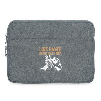 Danse en ligne Venez nous rejoindre ! Bottes western au chapeau de cowboy - Sacoche pour ordinateur portable 15 pouces - gris chiné - Devant
