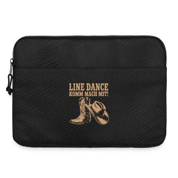 Danse en ligne Venez nous rejoindre ! Bottes western au chapeau de cowboy - Sacoche pour ordinateur portable 15 pouces - noir - Devant