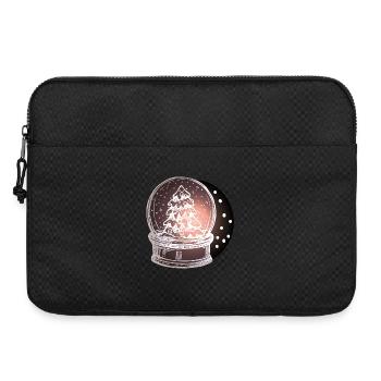 Snow Globe Christmas Tree - Laptop bag 15" - black - Front