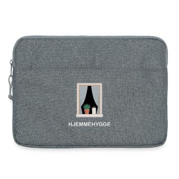 Hjemmehygge Minimalistische Skandinavische Winterfensterkunst - Laptoptasche 15" - Grau meliert - Vorne