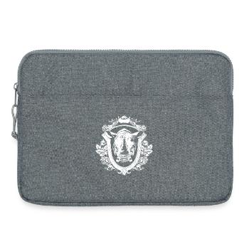Rhinoceros Coat of Arms - Laptop bag 15" - heather grey - Front