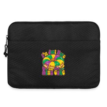 King Cake Mardi Gras - Laptop bag 15" - black - Front