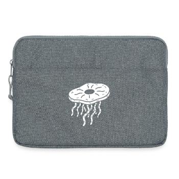 Minimalist Kombucha SCoby Tea Jellyfish - Laptop bag 15" - heather grey - Front