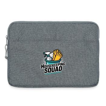 Conception de nettoyage amusante - Sacoche pour ordinateur portable 15 pouces - gris chiné - Devant