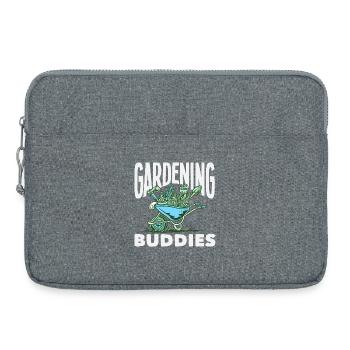 Gardening Buddies Pflanzenliebhaber Garten - Laptoptasche 15" - Grau meliert - Vorne