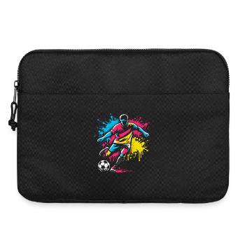 Cadeau Anniversaire Foot Enfant Joueur Ballon - Sacoche pour ordinateur portable 15 pouces - noir - Devant