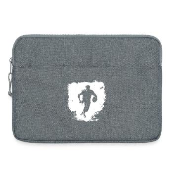 Rugby Street Art - Laptop bag 15" - heather grey - Front