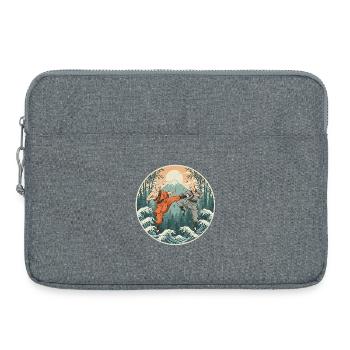 Kung Fu Kampfkunst - Laptoptasche 15" - Grau meliert - Vorne