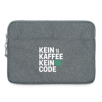 No Coffee No Code Programmeur Informaticien - Sacoche pour ordinateur portable 15 pouces - gris chiné - Devant