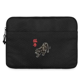 Schwarze Raubkatze Kampfkunst Panther - Laptoptasche 15" - Schwarz - Vorne