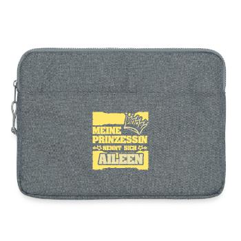 Spruch Aileen - Laptoptasche 15" - Grau meliert - Vorne