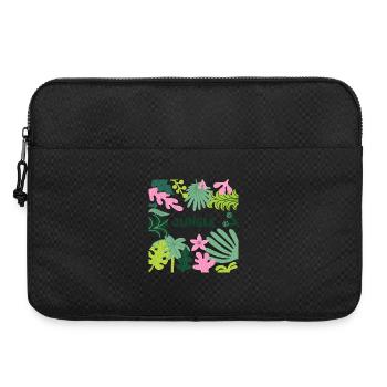 Jungle Tropical Leaves Pattern Nature Design - Laptoptasche 15" - Schwarz - Vorne