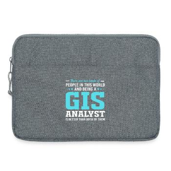 GIS Analyst Cartography Geography Geography - Laptop bag 15" - heather grey - Front