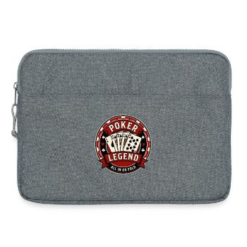 Poker Legend All In Or Fold - Laptop bag 15" - heather grey - Front