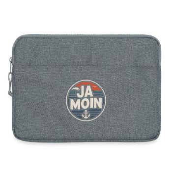 Ja Moin Norddeutschland Hamburg Gamer Meme Moin - Sacoche pour ordinateur portable 15 pouces - gris chiné - Devant