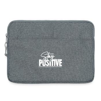 Restez positif - Sacoche pour ordinateur portable 15 pouces - gris chiné - Devant