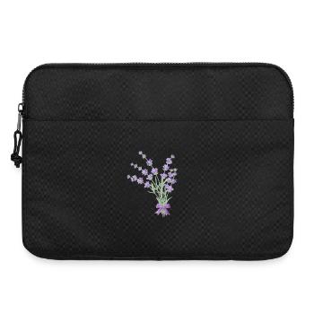 Bouquet de lavande - Sacoche pour ordinateur portable 15 pouces - noir - Devant