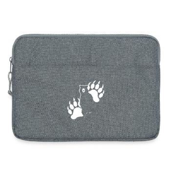Grizzli-Bär - Laptoptasche 15" - Grau meliert - Vorne