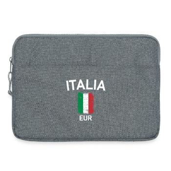 Drapeau de l’Italie - Sacoche pour ordinateur portable 15 pouces - gris chiné - Devant