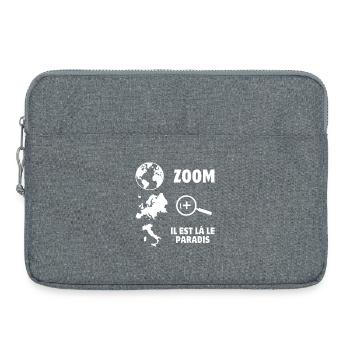 Italie, Italia, je suis italien - Sacoche pour ordinateur portable 15 pouces - gris chiné - Devant