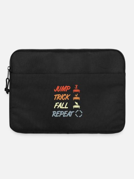 Trampolin Techniken - Laptoptasche 15" - Schwarz