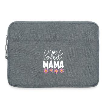 Loved Mama - Laptop bag 15" - heather grey - Front