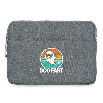 Pets de fantômes drôles – Halloween Fun - Sacoche pour ordinateur portable 15 pouces - gris chiné - Devant