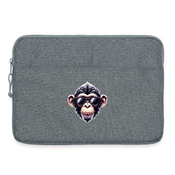 Lunettes de Singe Polygone - Sacoche pour ordinateur portable 15 pouces - gris chiné - Devant
