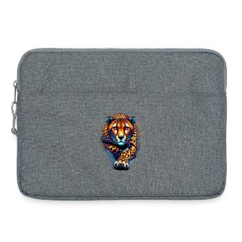 Guépard - Sacoche pour ordinateur portable 15 pouces - gris chiné - Devant