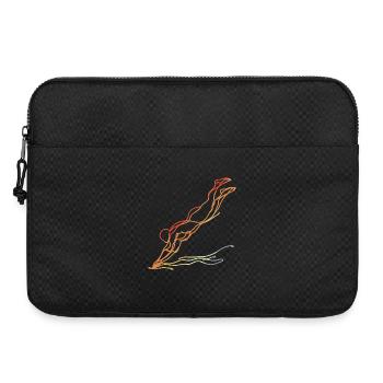 Schwimmen Vintage Look - Laptoptasche 15" - Schwarz - Vorne