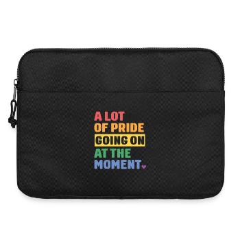 LGBTQ Pride Month - A Lot of Pride - Laptop bag 15" - black - Front