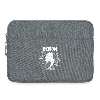 Demon Psych Radio - Laptop bag 15" - heather grey - Front