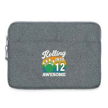 Célébration du bowling en 12 secondes - Sacoche pour ordinateur portable 15 pouces - gris chiné - Devant